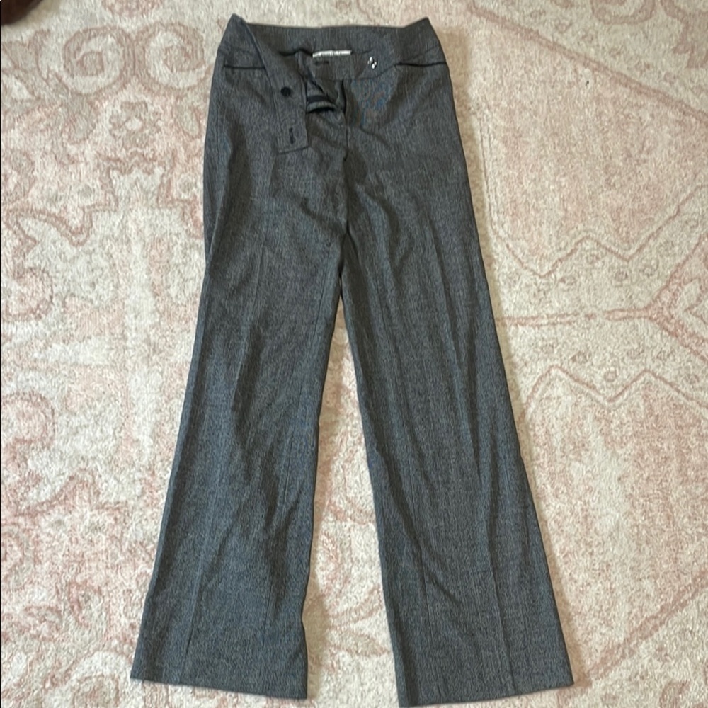 White House Black Market Textured Black and White Pants